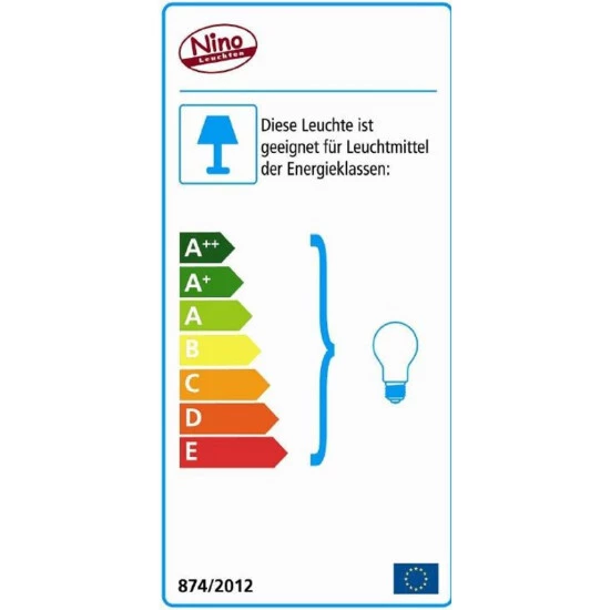 Neu 😉 Nino Leuchten Bogenleuchte 1-flg. ARIAN Nickel, Kunststoffschirm Weiß, 43160101 ⌛ - Image 7