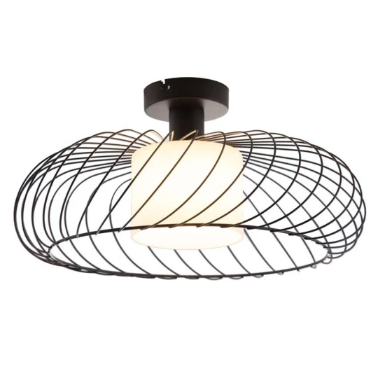 Billig 🛒 Nino Leuchten Deckenleuchte, Schwarz-Gitter, 40cm, Nino NOA 🎁