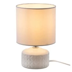 Beste Bewertungen von 🔥 Nino Leuchten Tischleuchte Jon 1 Flammig Keramik Weiß Nachtischlampe Landhaus 🛒