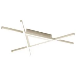 Besorgen ✔️ Nino Leuchten LED Deckenleuchte SQUARE Nickel Matt Incl.20W+6W 58cmx58cm 🎉