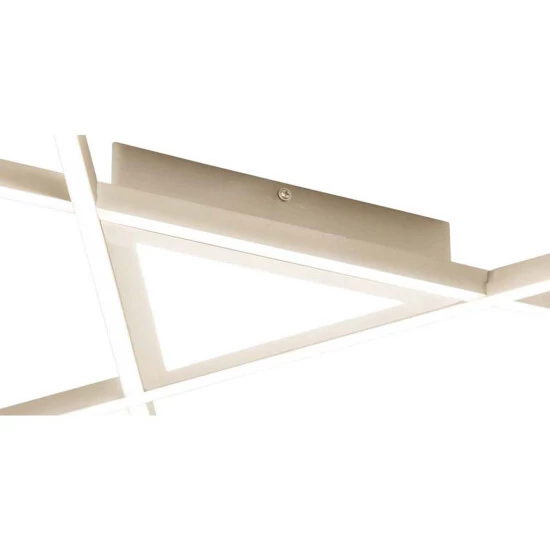 Besorgen ✔️ Nino Leuchten LED Deckenleuchte SQUARE Nickel Matt Incl.20W+6W 58cmx58cm 🎉 - Image 3