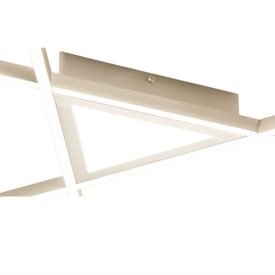 Besorgen ✔️ Nino Leuchten LED Deckenleuchte SQUARE Nickel Matt Incl.20W+6W 58cmx58cm 🎉 - Image 10