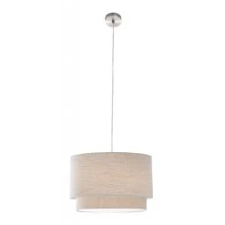 Besorgen 🤩 Nino Leuchten Pendelleuchte Lee II - Textilschirm Natur 🛒