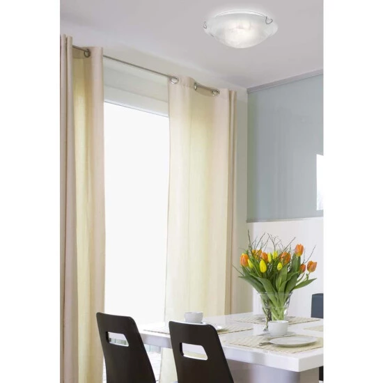 Budget 🌟 Nino Leuchten LED Deckenleuchte Derlin Glas Alabasterfarbig Weiss 61110607 🥰 - Image 3