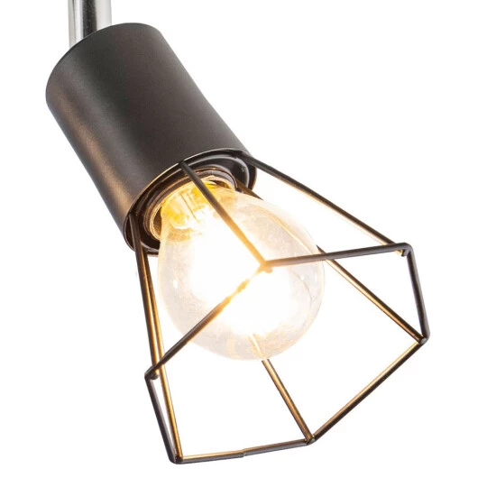 Neu 🎉 Nino Leuchten Deckenleuchte, Geflecht, Schwarz, L 25 Cm, TONI 🔔 - Image 3