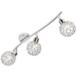 Angebote 🧨 Nino Leuchten LED Spot 3flg Largo Chrom,Metallkopf M.Acryl-Deko 84340306 🌟