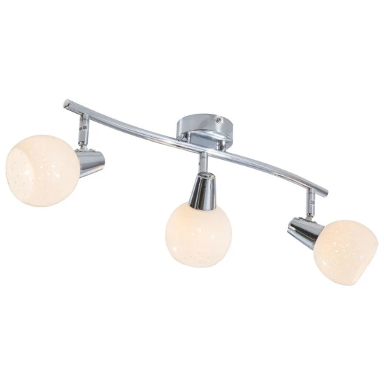 Beste Bewertungen von 😍 Nino Leuchten LED Spot 3flg DOXY Chromfarbig,Diamond-Glas Weiss 🌟