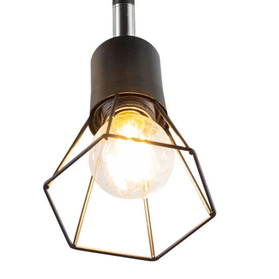 Angebote 🧨 Nino Leuchten Spot 3-flg. TONI Schwarz, Schirm Draht, 81080308 🔔 - Image 3