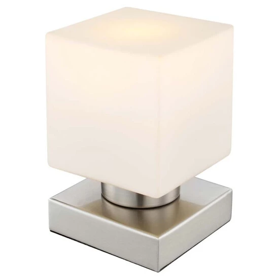 Bestpreis ✔️ Nino Leuchten Tischleuchte, Nickel-Matt, H 19cm, Nino TABLO 💯