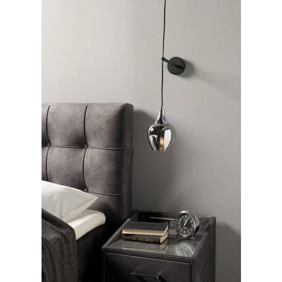 Neu 🥰 Nino Leuchten Nino Pendelleuchte Drop 1 Flammig Glas Grau Modern Rund 22 Cm Silber Verstellbar ⌛ - Image 2