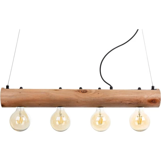 Bestpreis 🥰 Nino Leuchten Pendelleuchte 4flg. PALO Eukalyptusholz, Natur 👍 - Image 2