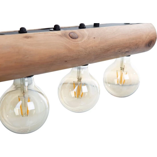 Bestpreis 🥰 Nino Leuchten Pendelleuchte 4flg. PALO Eukalyptusholz, Natur 👍 - Image 4