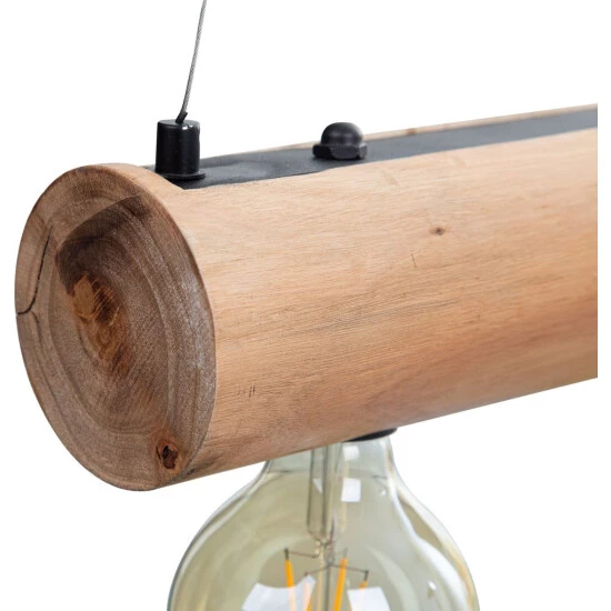 Bestpreis 🥰 Nino Leuchten Pendelleuchte 4flg. PALO Eukalyptusholz, Natur 👍 - Image 5