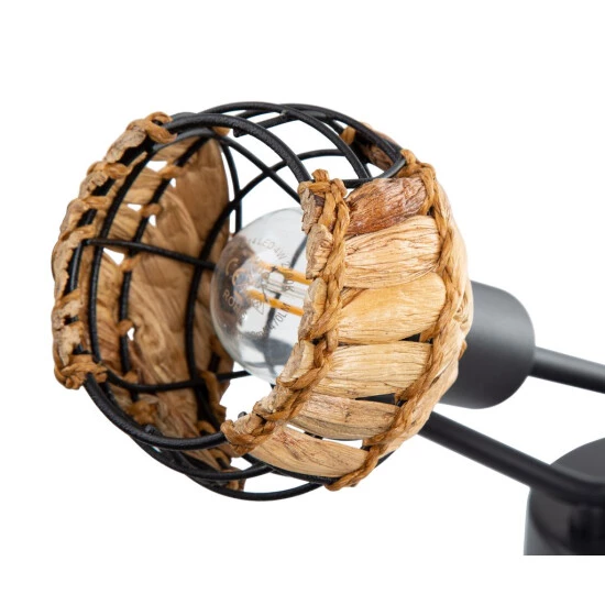 Bester Verkauf 😍 Nino Leuchten Deckenleuchte 6-flg. JAVA Drahtschirm Mit Grasgeflecht, 61740608 ❤️ - Image 3