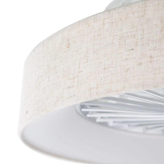 Angebote 🥰 Nino Leuchten LED Decken Ventilator SOFI Kunststoff, Leinenschirm Natur, 68080119 😉 - Image 4