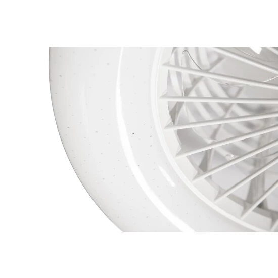 Am billigsten 🌟 Nino Leuchten LED Decken Ventilator LANI Kunststoff Weiß, D:50xH:17cm, 68000107 🔔 - Image 3