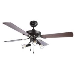 Blitzangebot ✨ Nino Leuchten Deckenventilator DON 4 MDF-Blätter, Verstellbar, 68070308 🎁