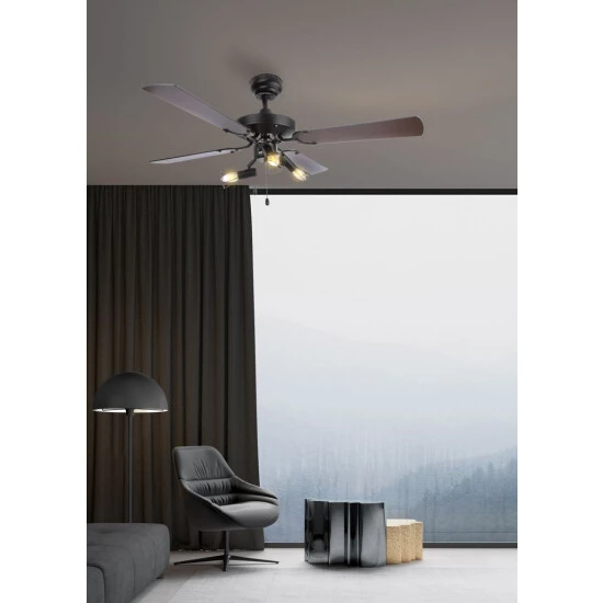 Blitzangebot ✨ Nino Leuchten Deckenventilator DON 4 MDF-Blätter, Verstellbar, 68070308 🎁 - Image 6