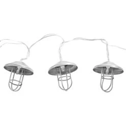 Großhandel ✨ Nino Leuchten Solar-Lichterkette Milano 10 Mini-Laternen Silberfarbig 👏