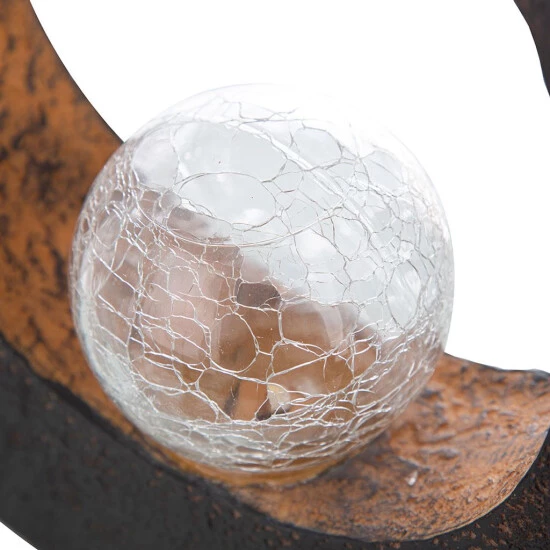 Brandneu ❤️ Nino Leuchten Solarleuchte Mira Farbe Schwarz/braun, Kugel Klar 😉 - Image 5