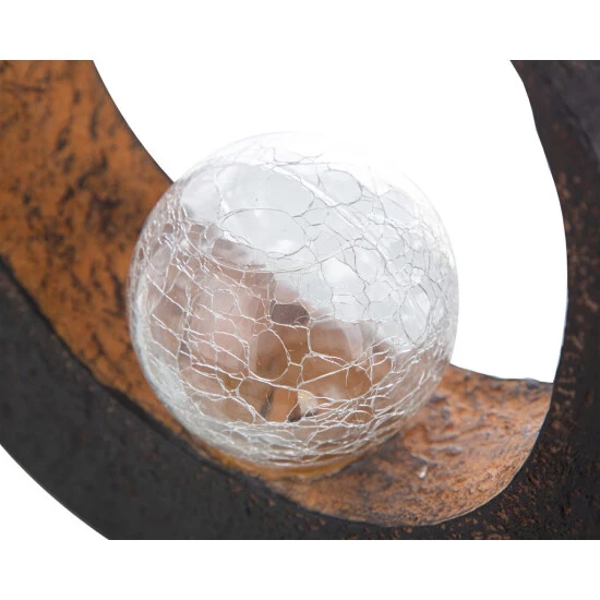 Brandneu ❤️ Nino Leuchten Solarleuchte Mira Farbe Schwarz/braun, Kugel Klar 😉 - Image 11