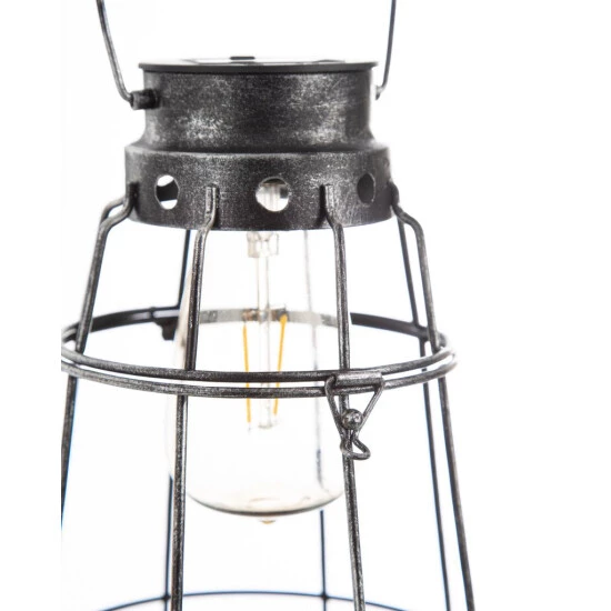 Blitzangebot 😀 Nino Leuchten Solarlaterne Vasere Metall Altsilber Farbig ✨ - Image 2