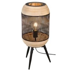 Bester Verkauf 🌟 Nino Leuchten Stehlampe, Bambus, Metall, Vintage, L 38 Cm 🎁