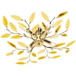 Angebote 🥰 Nino Leuchten Deckenleuchte NOTTINGHAM Gold, Dekorglas Goldfarben, 63180445 ❤️