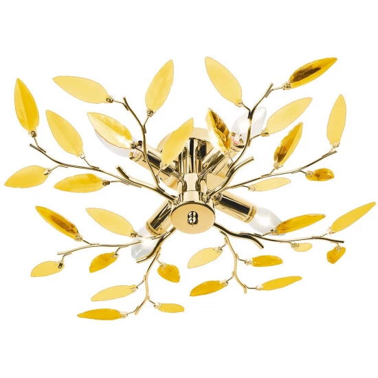 Angebote 🥰 Nino Leuchten Deckenleuchte NOTTINGHAM Gold, Dekorglas Goldfarben, 63180445 ❤️