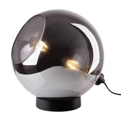 Am billigsten 🎁 Nino Leuchten Tischlampe Tischleuchte 30 Cm Glaskugel 52350102 Rauch ✨