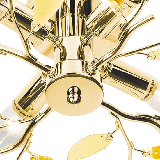 Angebote 🥰 Nino Leuchten Deckenleuchte NOTTINGHAM Gold, Dekorglas Goldfarben, 63180445 ❤️ - Image 2