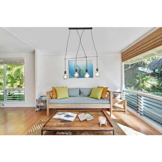 Rabatt 😍 Nino Leuchten Pendelleuchte Pendellampe Aluminium 4-flamm. 31650408 😉 - Image 2