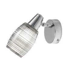 Großhandel 😉 Nino Leuchten Wandleuchte Wandlampe Chrom E14 Effektglas 81240106 🔥