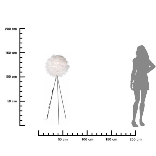 Top 10 😀 Nino Leuchten Stehleuchte 1flg Ducky Papierkugeln Mit Federn Weiss 40110107 ✨ - Image 5