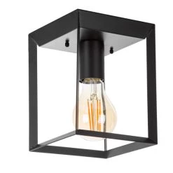 Bestpreis 🔥 Nino Leuchten Deckenleuchte 1-flg. CUBO Metall Schwarz, 62470108 ⌛