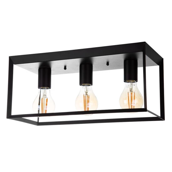 Großhandel 😀 Nino Leuchten Deckenleuchte 3-flg. CUBO Metall Schwarz, 62470308 🛒 - Image 2