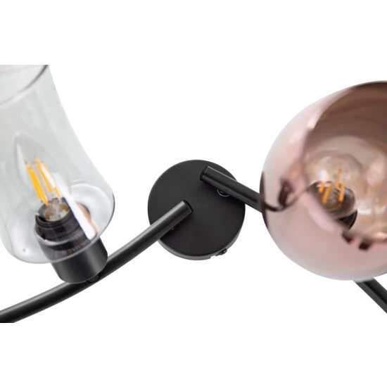 Budget 🎁 Nino Leuchten Deckenleuchte 4-flg. TELESTO Matt Schwarz, 60170408 ✨ - Image 2