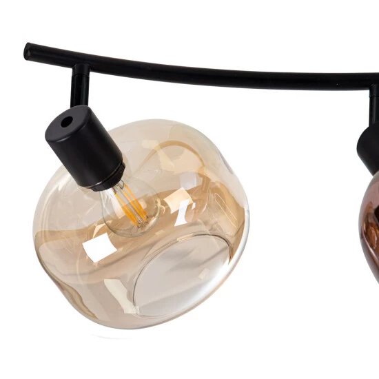 Budget 🎁 Nino Leuchten Deckenleuchte 4-flg. TELESTO Matt Schwarz, 60170408 ✨ - Image 3