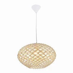 Budget 🌟 Nino Leuchten Pendel 1flg PADUA Eiche Hell Für 1xE27,max.40W, D:45cm,,H:26cm,H:max.150cm ⌛