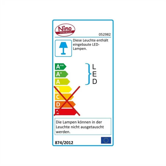 Bestes Angebot ✨ Nino Leuchten LED Deckenleuchte IKOMA Kunststoff Silberfarbig, Mit Acrylstein Klar Incl.30W,3000K, IP44 D:60cm ✔️ - Image 2