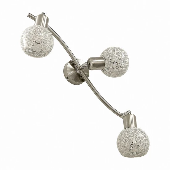 Top 10 💯 Nino Leuchten Spot 3flg JELLY Nickel,Glas Mosaik Grau Für 3xE14,max.40W L:40cm,Glas D:9cm 👍 - Image 2