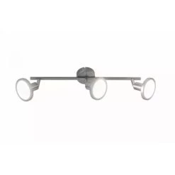 Beste Bewertungen von 👏 Nino Leuchten Spotleuchte Neo 3 Flamme Silber Modern Rund Deckenlampe Nickel 🌟