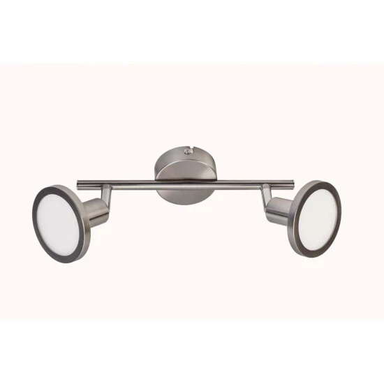 Blitzangebot 😀 Nino Leuchten Spotleuchte Neo 2 Flamme Silber Modern Rund Nickel Deckenleuchte ✔️ - Image 4