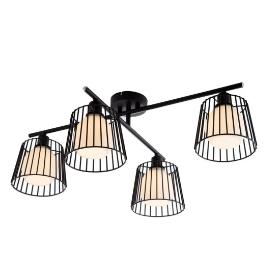 Blitzangebot 🌟 Nino Leuchten Deckenleuchte, Weiß, 4-flammig, Metall, 71 Cm 😀