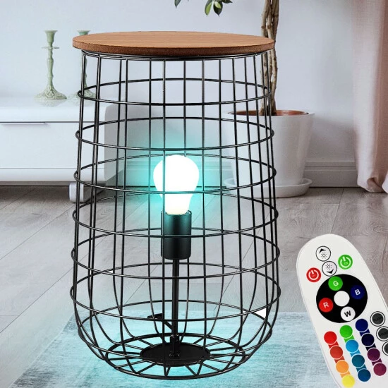 Bestes Angebot ❤️ Nino Leuchten Tisch Im Käfig-Design Mit Integrierter Leuchte, H 44cm SILA 🧨 - Image 8