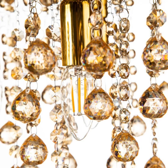 Angebote 🛒 Nino Leuchten Deckenleuchte LONDON Gold Poliert, Mit Glasbehang Gold, 63040345 😍 - Image 2