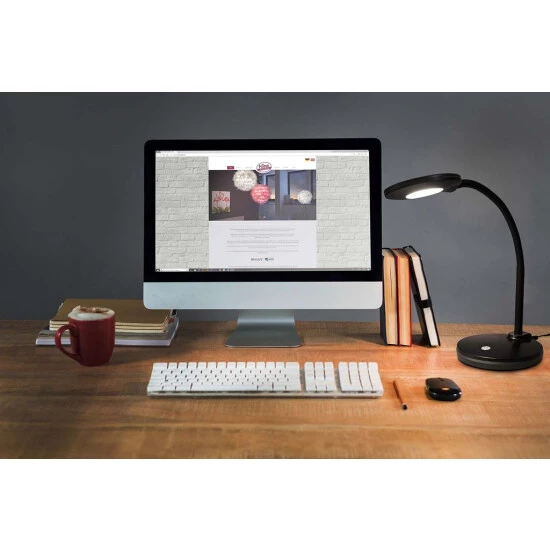 Blitzangebot 🧨 Nino Leuchten Tischleuchte Carmen Schwarz Modern LED Tischlampe Touch 🤩 - Image 11