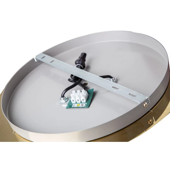 Angebote 🛒 Nino Leuchten Deckenleuchte LONDON Gold Poliert, Mit Glasbehang Gold, 63040345 😍 - Image 4