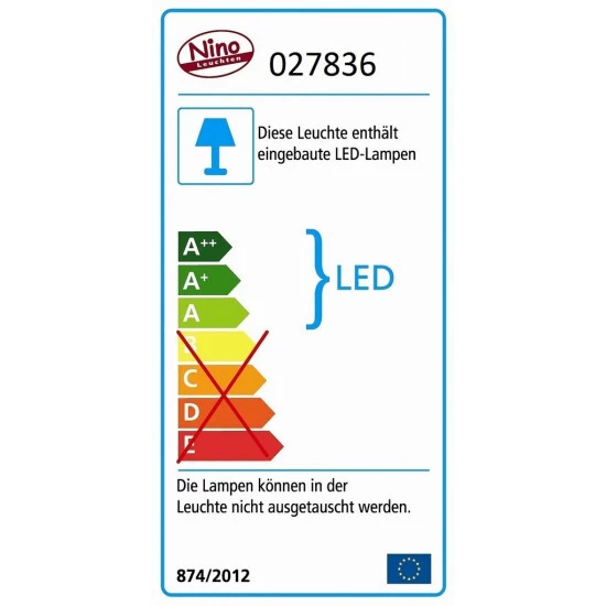 Aktion ✨ Nino Leuchten LED Tischleuchte Pipe, Energieeffizienzklasse: A+; 50440107 😍 - Image 2