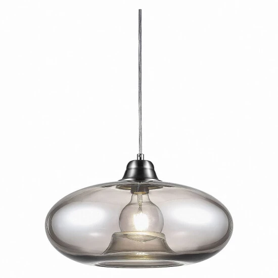 Bestpreis ❤️ Nino Leuchten Pendel 1-flg. LILLE Nickel Matt, Glas Smokey, 30040102 ⭐